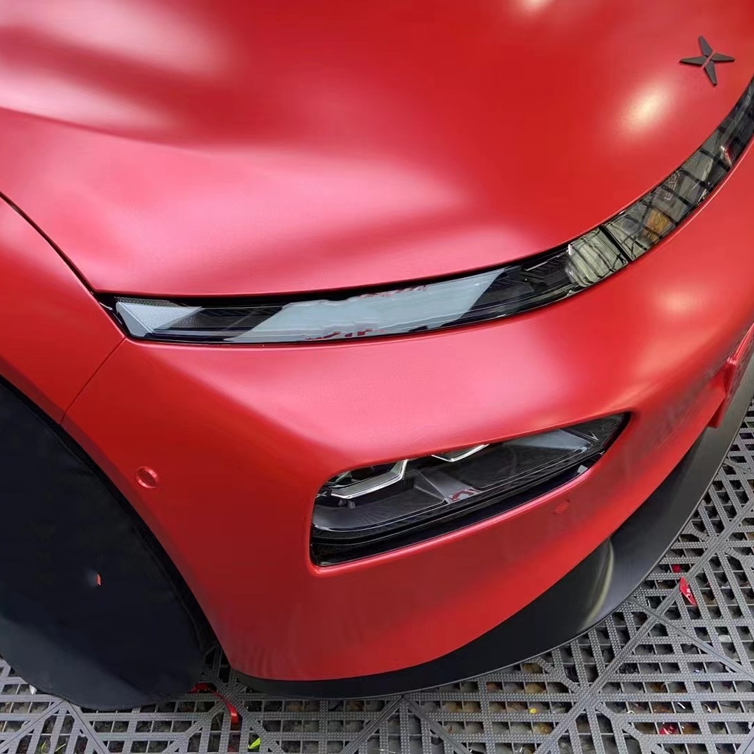 Matte Metallic Red Car Vinyl Wrap review Qfefg 02