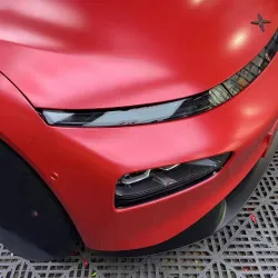 Matte Metallic Red Car Vinyl Wrap review Qfefg 02