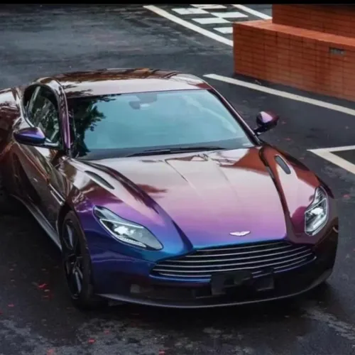 Gloss Chameleon red purple Car Vinyl Wrap review 