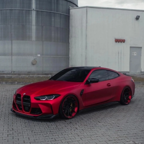 PET Matte Metallic Ceramics Red Car Vinyl Wrap review 