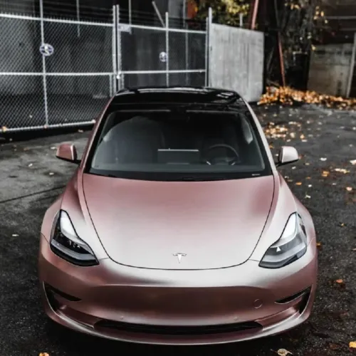 Pure Metal Rose Gold Car Vinyl Wrap review 