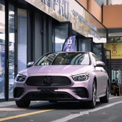 Matte Pink Purple Car Vinyl Wrap review 