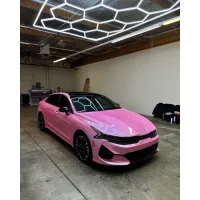 Gloss Metal Paint Shell Pink Car Vinyl Wrap review 0