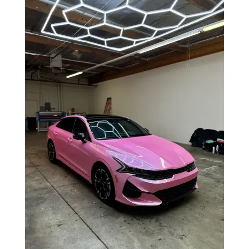 Gloss Metal Paint Shell Pink Car Vinyl Wrap review 