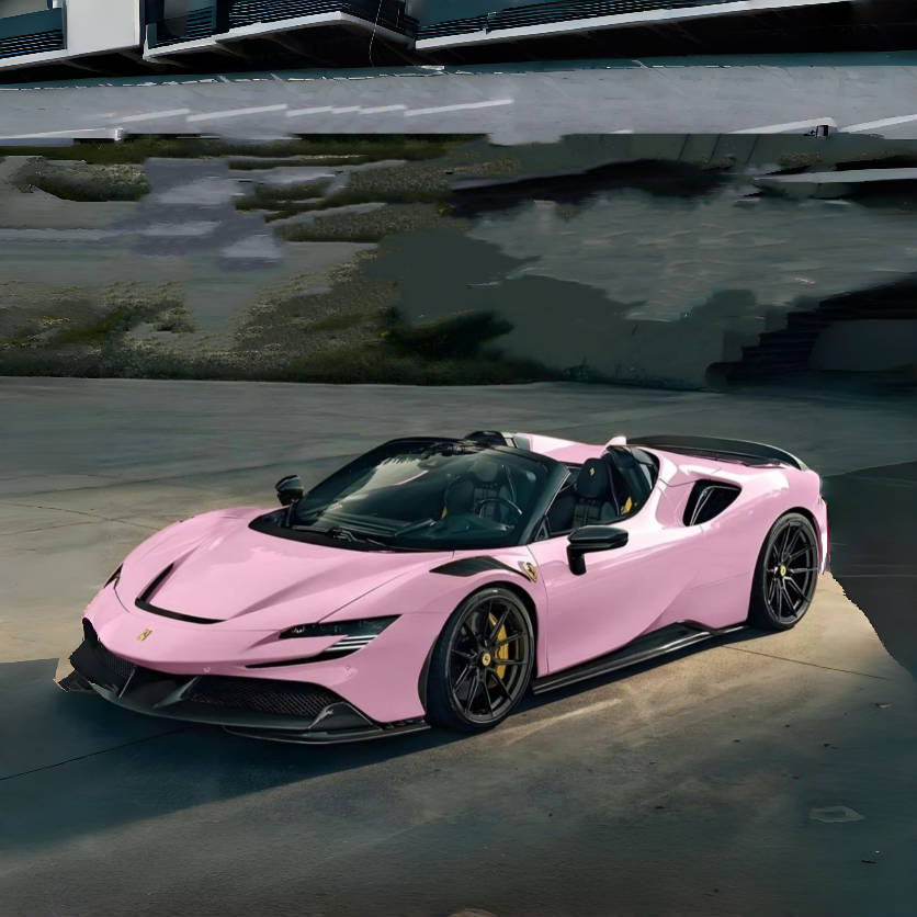 Gloss Aston Martin Vintage Pink Car Vinyl Wrap review 0