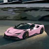 Gloss Aston Martin Vintage Pink Car Vinyl Wrap review 0