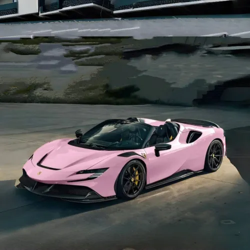 Gloss Aston Martin Vintage Pink Car Vinyl Wrap review 