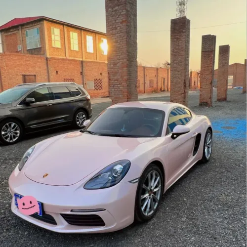 Macaron Peach Pink Car Vinyl Wrap review 