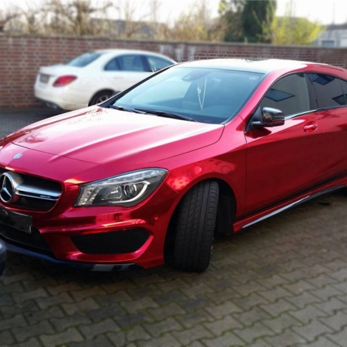 Gloss Red Mirror Chrome Car Vinyl Wrap review 