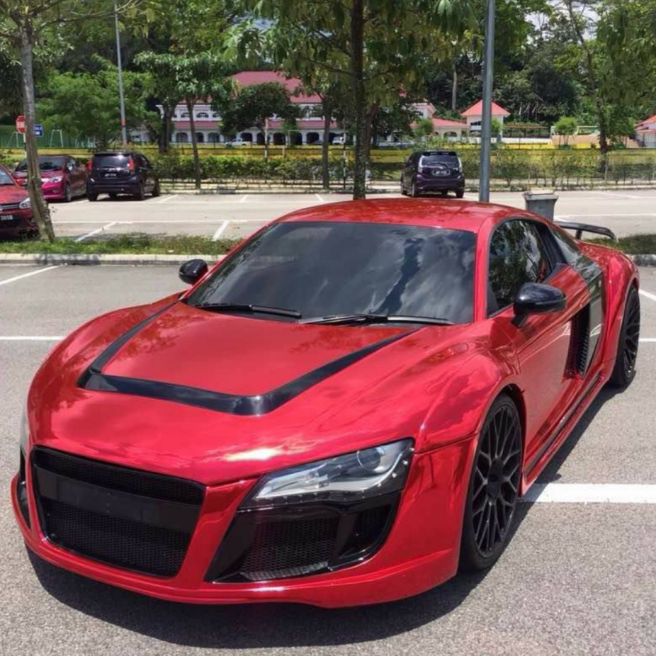 Gloss Red Mirror Chrome Car Vinyl Wrap review Sndbe