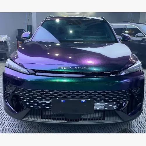 Gloss Diamond Purple Green Car Vinyl Wrap review 
