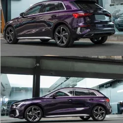 TPU Gloss Ghost Midnight Purple Car Vinyl Wrap review Jbdu