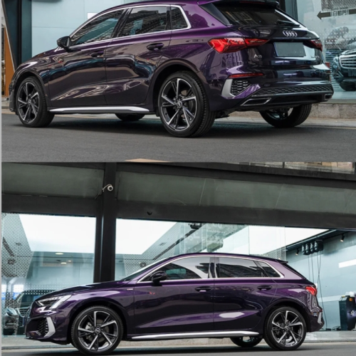 TPU Gloss Ghost Midnight Purple Car Vinyl Wrap review 