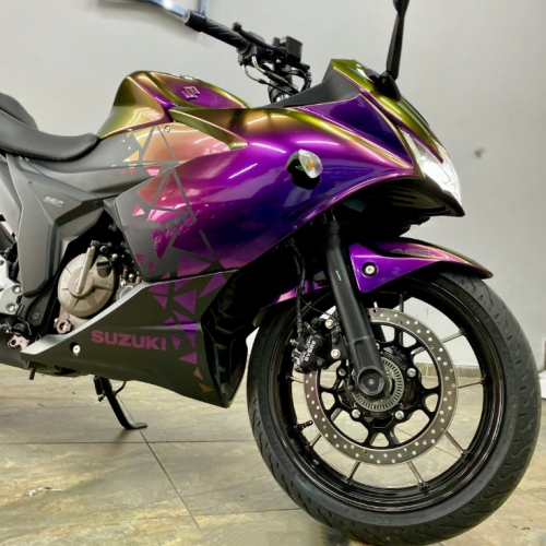 Chameleon Flowing Phantom Purple Car Vinyl Wrap review 