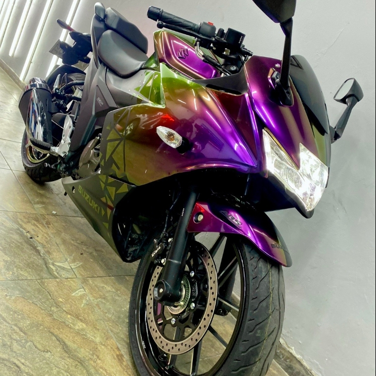 Chameleon Flowing Phantom Purple Car Vinyl Wrap review Davedf 02