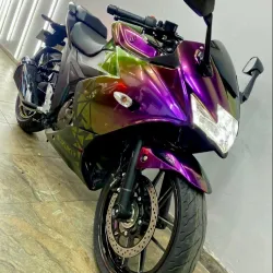 Chameleon Flowing Phantom Purple Car Vinyl Wrap review Davedf 02