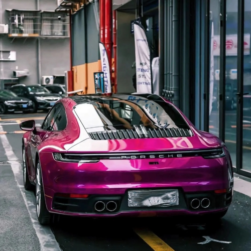 PET Berry Purple Car Vinyl Wrap review 