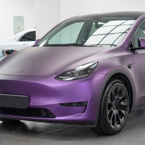 Ultra-Matte Purple-Red Car Vinyl Wrap review 