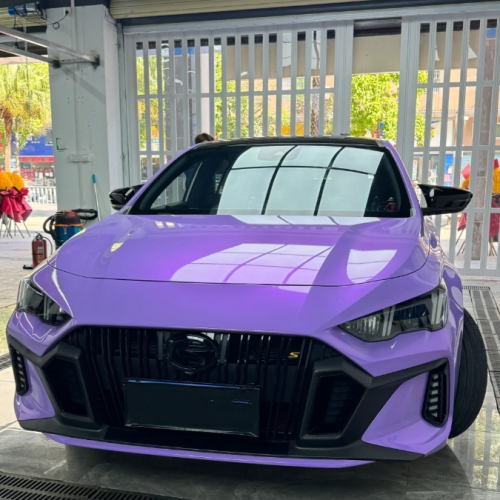 Twin Candy Magic Purple Car Vinyl Wrap review 