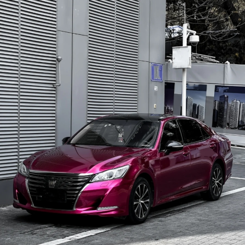 PET Glossy Metallic Rubellite Purple Vinyl Wrap review 