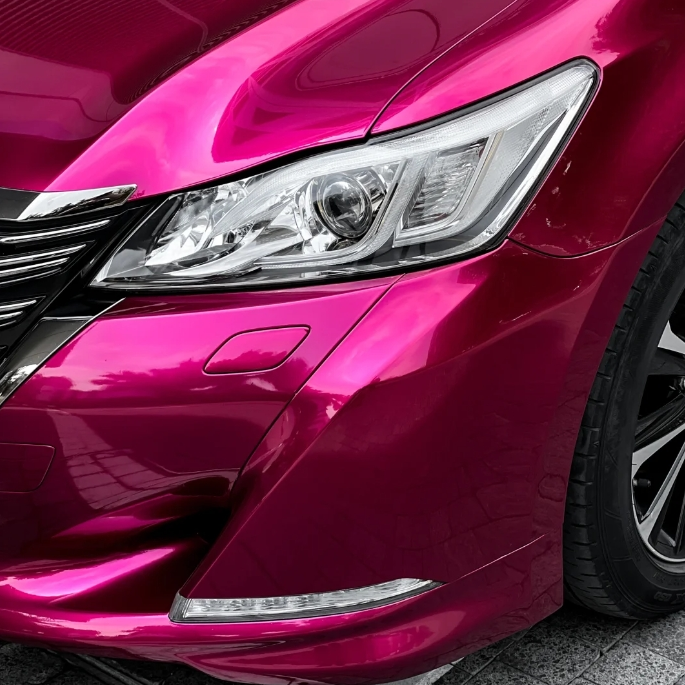 PET Glossy Metallic Rubellite Purple Vinyl Wrap review Pjisedh 02