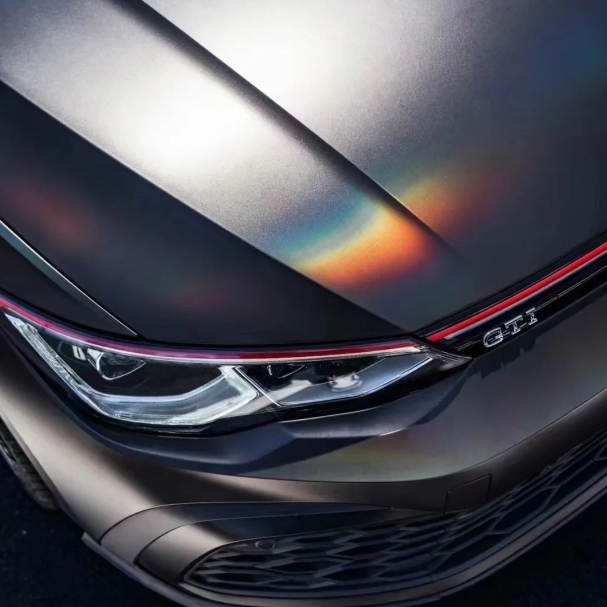 PET Neon Electroplated Tungsten Steel Grey Car Vinyl Wrap review lhui 01