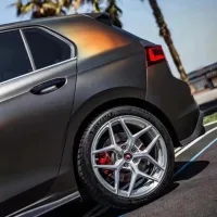 PET Neon Electroplated Tungsten Steel Grey Car Vinyl Wrap review 1