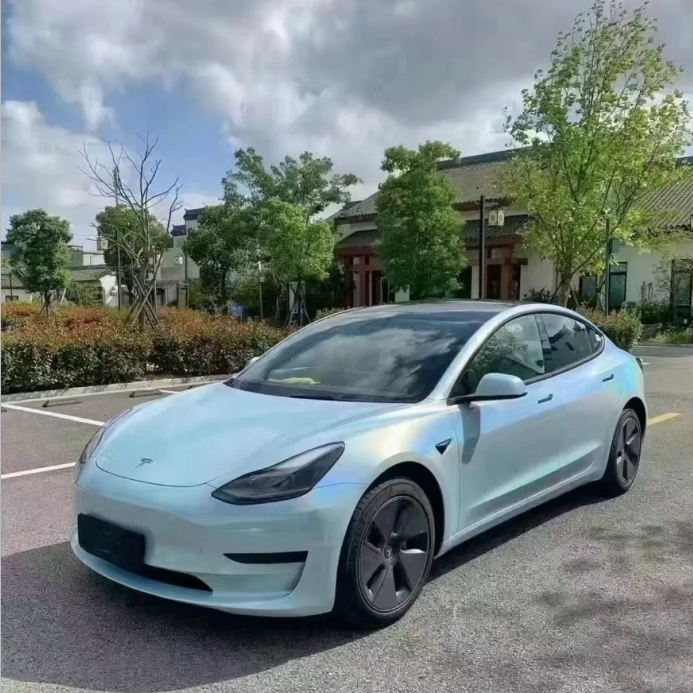 Rainbow Holographic Ocean Blue Car Vinyl Wrap review Ldfjb