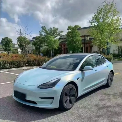 Rainbow Holographic Ocean Blue Car Vinyl Wrap review 