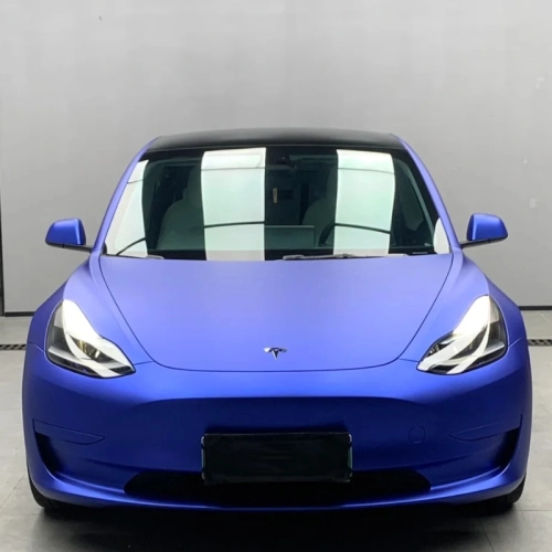 Matte Chrome Blue Car Vinyl Wrap review 