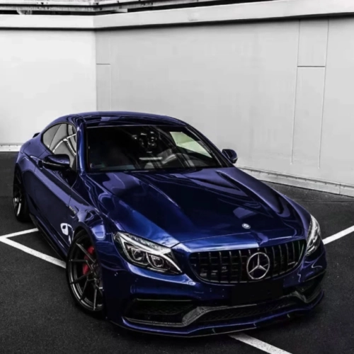 BMW Gloss PET Royal Indigo Blue Car Vinyl Wrap review 