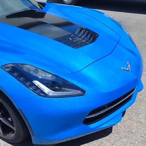 Sparkle Blue Car Vinyl Wrap review 