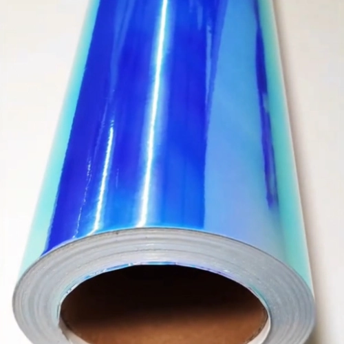 Rainbow Chrome Blue Car Vinyl Wrap review 