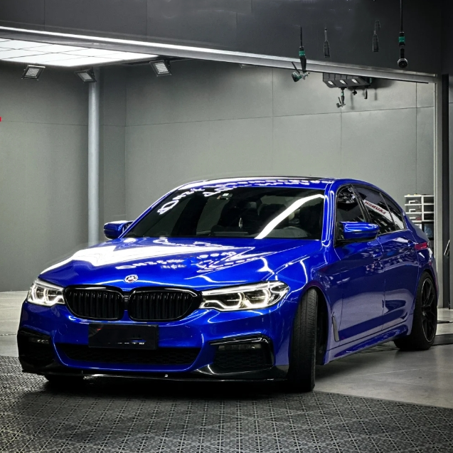 Glossy Crystal Royal Blue Car Vinyl Wrap review Zjerig