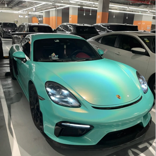 Rainbow Holographic Tiffany Car Vinyl Wrap review 