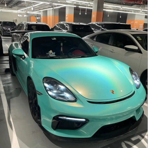 Rainbow Holographic Tiffany Car Vinyl Wrap review 