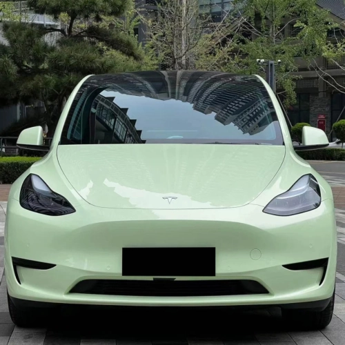 Super Gloss Macaron Green Car Vinyl Wrap review 