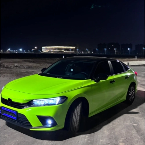 Super Gloss Apple Green Car Vinyl Wrap review 