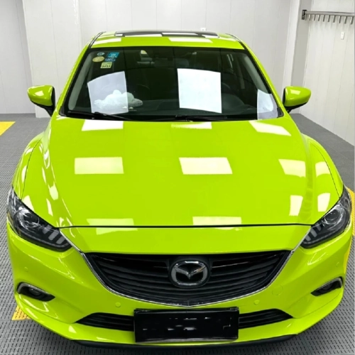 Gloss Crystal Bur Green Car Vinyl Wrap review 