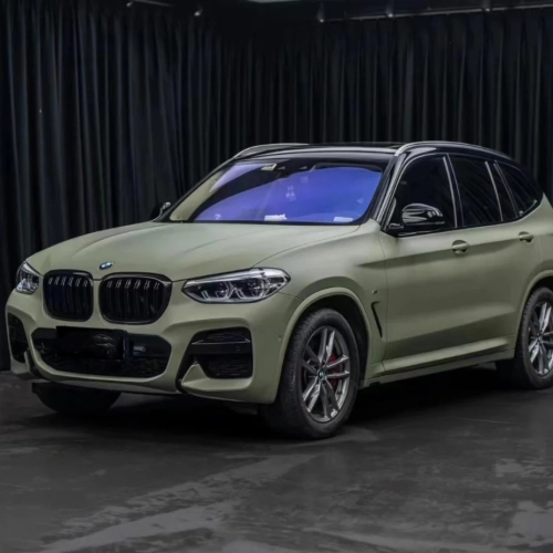 Matte Flat Light Khaki Green Car Vinyl Wrap  review 