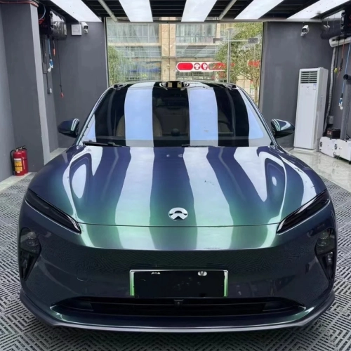 Gloss Aurora Diamant Green Car Vinyl Wrap review 