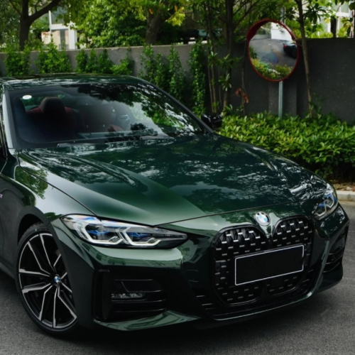 PET Range Rover Blackish Green Car Vinyl Wrap review 