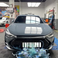 Gloss Crystal Cement Grey Car Vinyl Wrap review 0