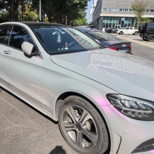 Benz Gloss Flower Yue Fen Diamond Pollen Pink Car Vinyl Wrap review 