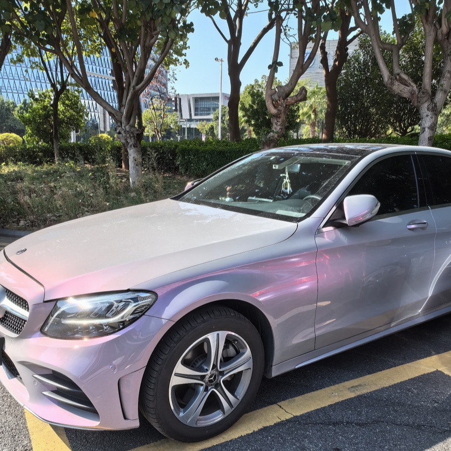 Benz Gloss Flower Yue Fen Diamond Pollen Pink Car Vinyl Wrap review 1