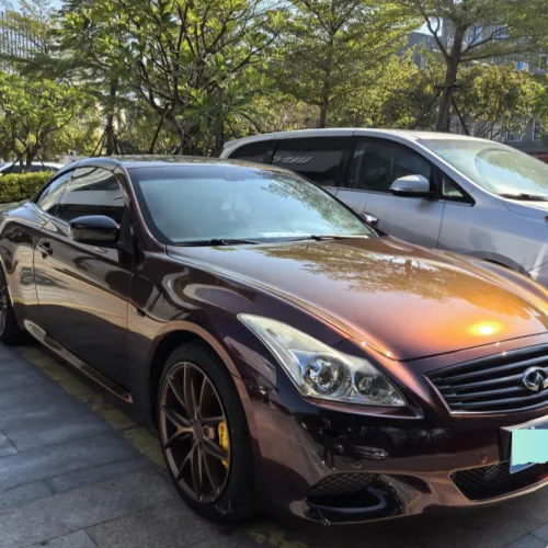 PET Gloss Shifting Red to Black Car Vinyl Wrap review Wfds