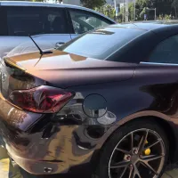 PET Gloss Shifting Red to Black Car Vinyl Wrap review 2