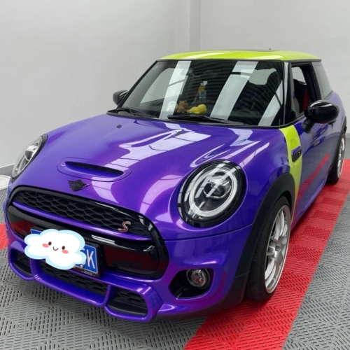 Gloss Metallic Plum Explosion Purple Car Vinyl Wrap review 