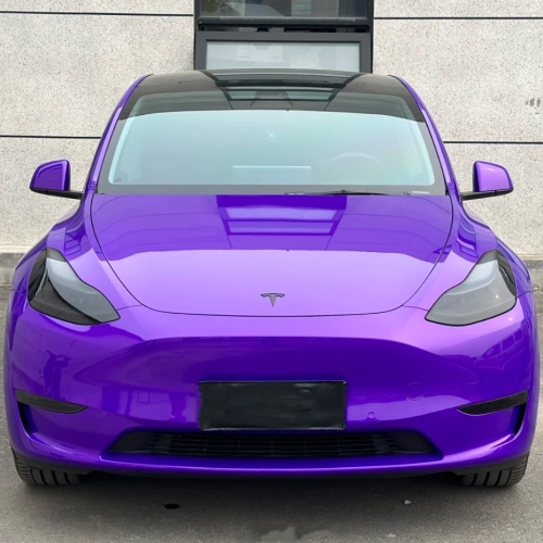 Gloss Metallic Plum Explosion Purple Car Vinyl Wrap review 