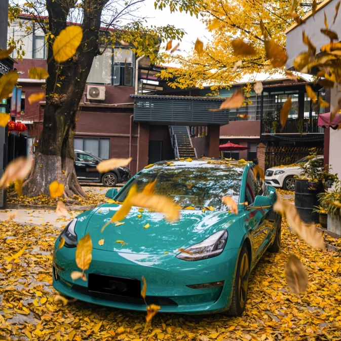 Super Gloss Pine Green Car Vinyl Wrap review Edsf 01